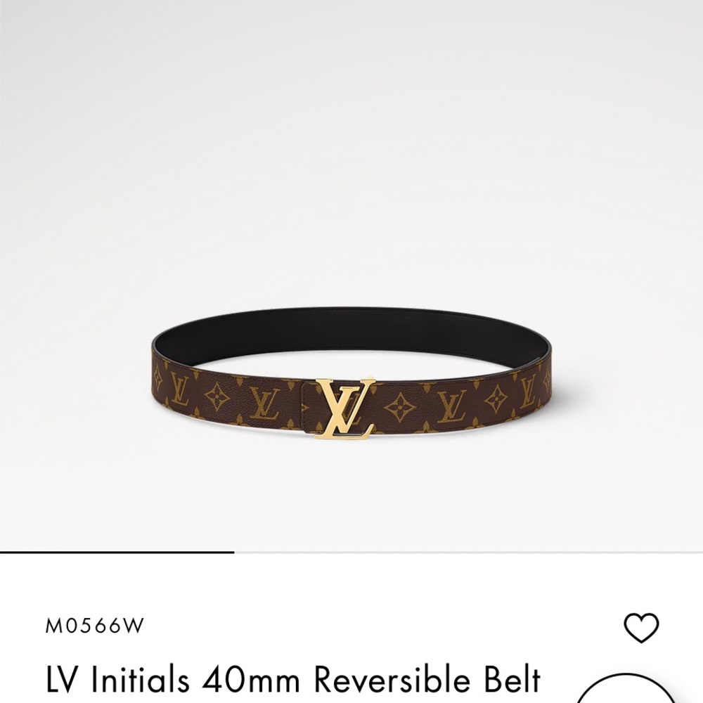 Louis Vuitton reversible belt